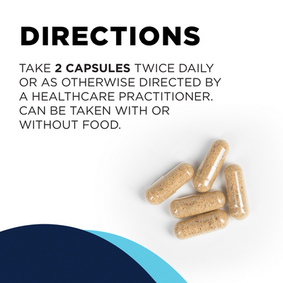 CellCore Biosciences S-TRO capsules with dosage directions text and five beige supplement capsules on white background