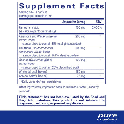 Pure Encapsulations ADR Formula – Adrenal Support Formula, 60 Capsules