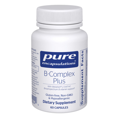 Pure Encapsulations B-Complex Plus – Activated B-Complex Formula, 60 Capsules
