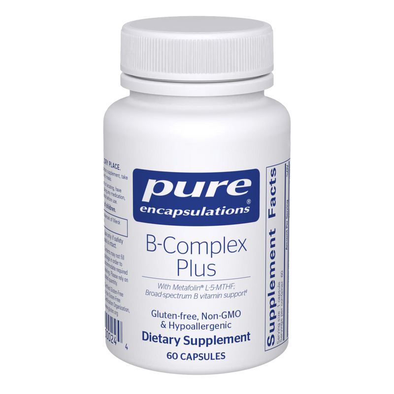 Pure Encapsulations B-Complex Plus – Activated B-Complex Formula, 60 Capsules