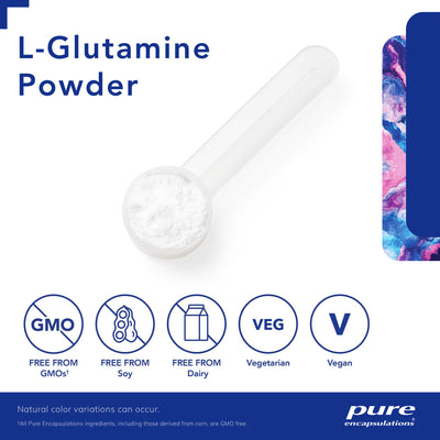 Pure Encapsulations L-Glutamine Powder 3 g – Gut and Muscle Recovery, 8 oz