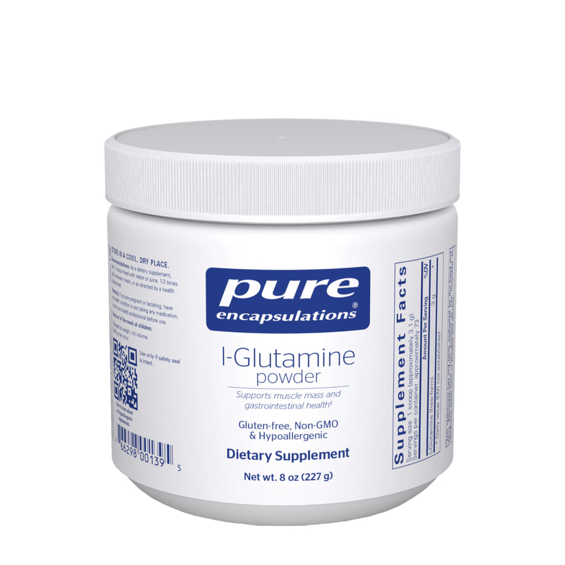 Pure Encapsulations L-Glutamine Powder 3 g – Gut and Muscle Recovery, 8 oz