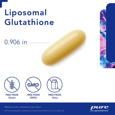 Pure Encapsulations Liposomal Glutathione – Cellular Antioxidant Defense, 60 Capsules