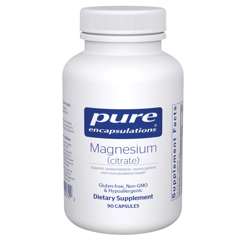 Pure Encapsulations Magnesium Citrate 150 mg – Highly Absorbable Magnesium, 90 Capsules