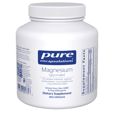 Pure Encapsulations Magnesium Glycinate 120 mg – Highly Absorbable Magnesium, 180 Capsules