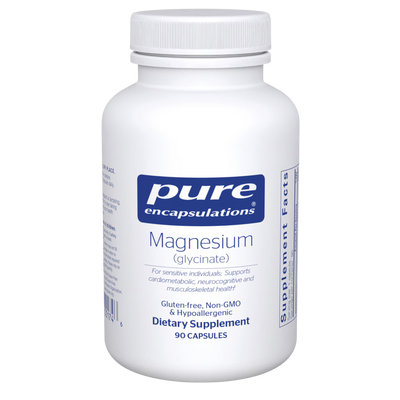 Pure Encapsulations Magnesium Glycinate 120 mg – Gentle Magnesium Mineral, 90 Capsules