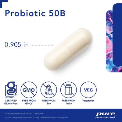 Pure Encapsulations Probiotic 50B 50 Billion CFU – High-Potency Probiotic Formula, 60 Capsules