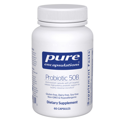 Pure Encapsulations Probiotic 50B 50 Billion CFU – High-Potency Probiotic Formula, 60 Capsules