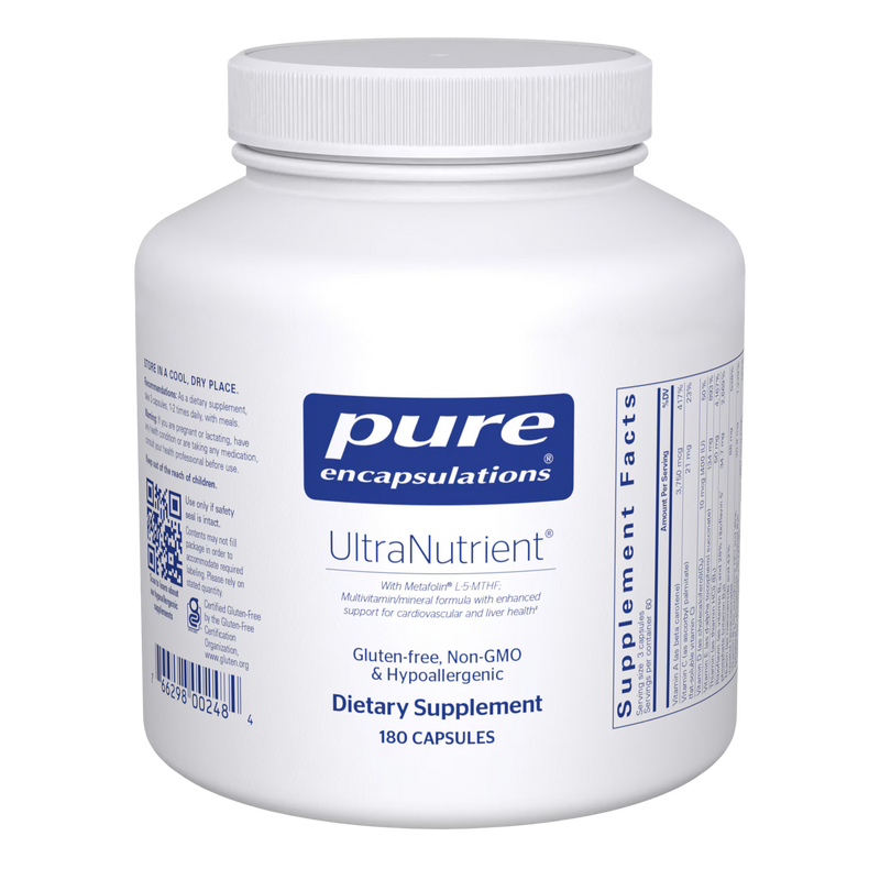 Pure Encapsulations UltraNutrient – Enhanced Daily Multivitamin Complex, 180 Capsules