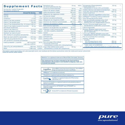 Pure Encapsulations Women's Pure Pack – Women's Daily Multinutrient Pack, 30 Packets