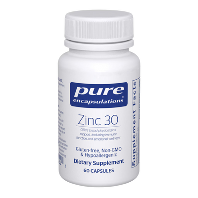 Pure Encapsulations Zinc 30 mg - Zinc Mineral Supplement, 60 capsules