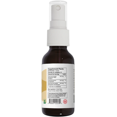 Integrative Peptides Epitalon Pinealon 60 sprays in a brown bottle with white spray cap and detailed supplement facts label