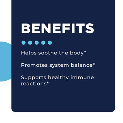 CellCore Biosciences IFC 120 Capsules benefits list: soothes the body, promotes system balance, supports healthy immune reactions