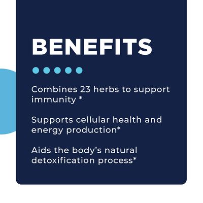 CellCore Biosciences IS-BORR 4 oz benefits graphic highlighting immune, cellular energy, and detox support claims