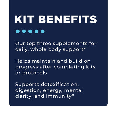 CellCore Biosciences Maintenance Support Bundle benefits text graphic highlighting whole body support, detox, digestion, and immunity