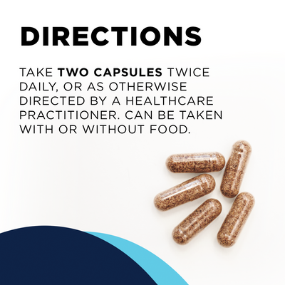 CellCore Biosciences Para 1 120 capsules with brown capsules and dosage directions text on a white background