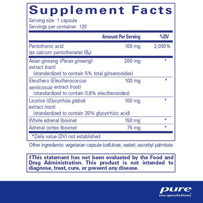 Pure Encapsulations ADR Formula – Adrenal Support Formula, 120 Capsules