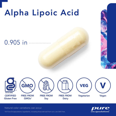 Pure Encapsulations Alpha Lipoic Acid 600 mg – High-Potency Antioxidant Support, 120 Capsules