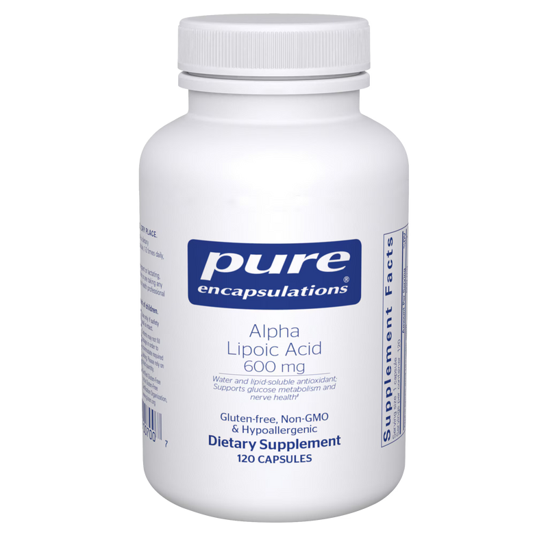 Pure Encapsulations Alpha Lipoic Acid 600 mg – High-Potency Antioxidant Support, 120 Capsules