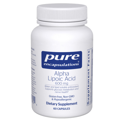 Pure Encapsulations Alpha Lipoic Acid 600 mg – Antioxidant Metabolic Support, 60 Capsules