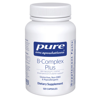 Pure Encapsulations B-Complex Plus – Activated B-Complex Formula, 120 Capsules