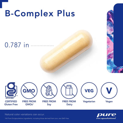 Pure Encapsulations B-Complex Plus – Activated B-Complex Formula, 120 Capsules