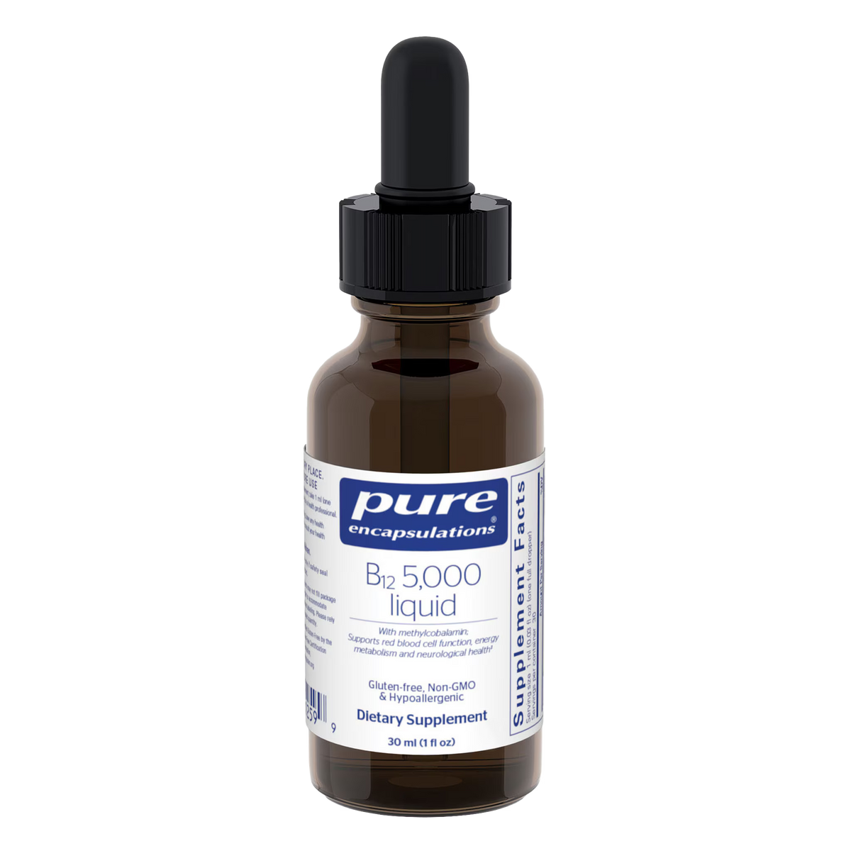 Pure Encapsulations B12 5000 Liquid 5,000 mcg – High-Potency B12 Liquid, 30 mL
