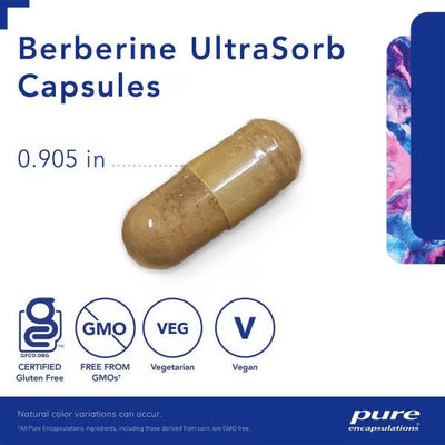 Pure Encapsulations Berberine UltraSorb 550 mg – Metabolic and Cardiovascular Support, 60 Capsules