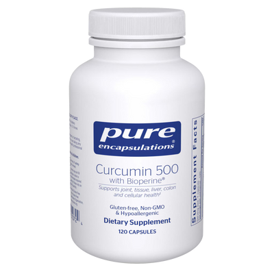Pure Encapsulations Curcumin 500 with BioPerine 500 mg – Turmeric Curcumin Complex, 120 Capsules