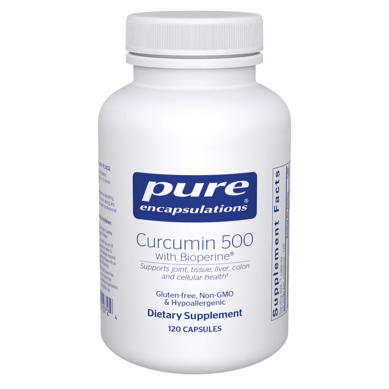 Pure Encapsulations Curcumin 500 with BioPerine 500 mg – Turmeric Curcumin Complex, 120 Capsules
