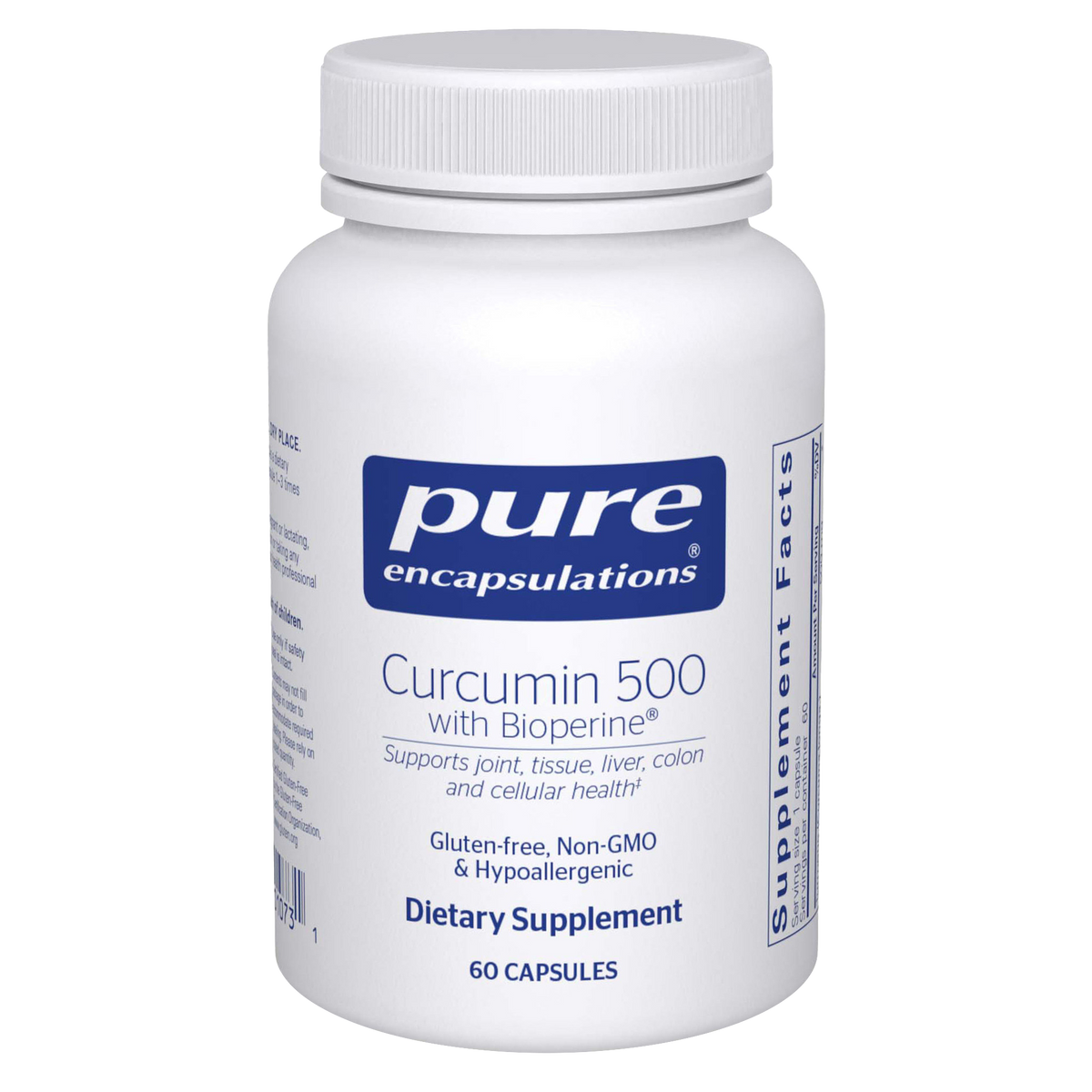 Pure Encapsulations Curcumin 500 with BioPerine 500 mg – Joint and Antioxidant Support, 60 Capsules