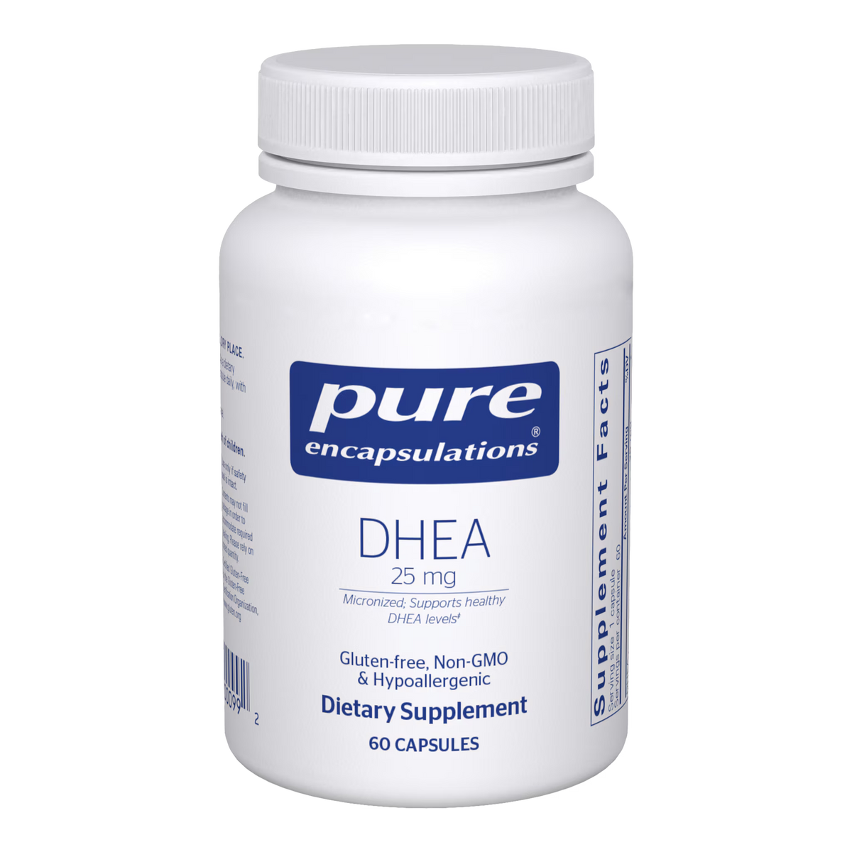 Pure Encapsulations DHEA 25 mg – Hormonal Balance Support, 60 Capsules