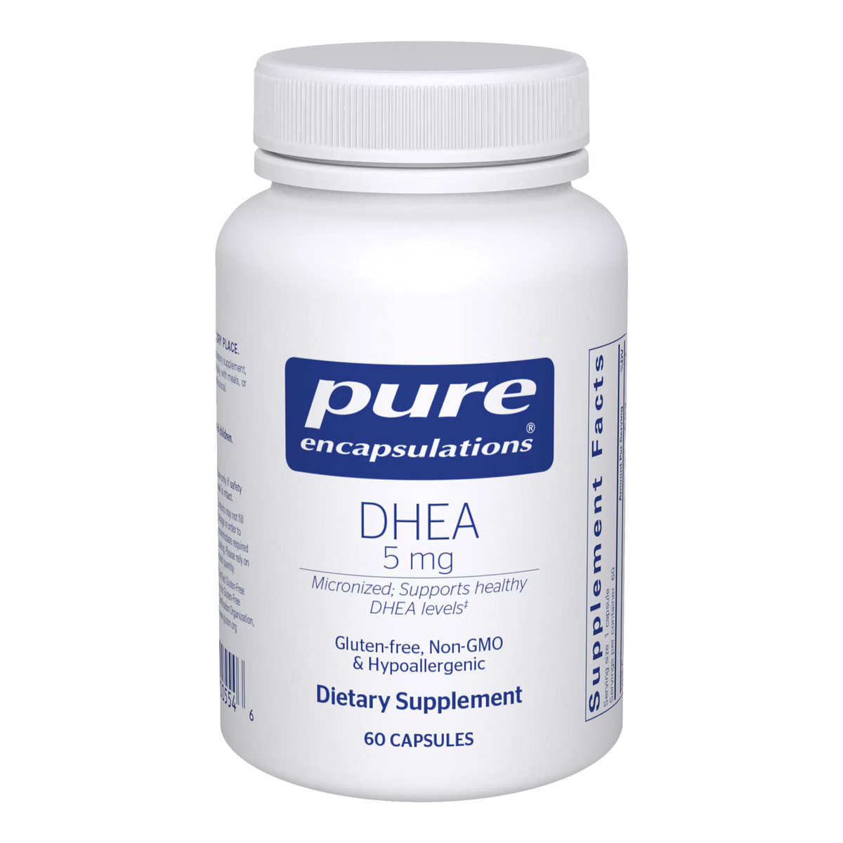 Pure Encapsulations DHEA 5 mg – Adrenal Hormone Support, 60 Capsules