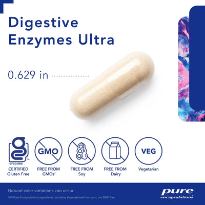 Pure Encapsulations Digestive Enzymes Ultra – Broad-Spectrum Digestive Enzyme Formula, 90 Capsules