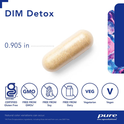 Pure Encapsulations DIM Detox – Hormone and Liver Detox Support, 60 Capsules