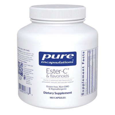 Pure Encapsulations Ester-C & Flavonoids – Buffered Vitamin C Complex, 180 Capsules