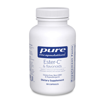 Pure Encapsulations Ester-C & Flavonoids – Buffered Vitamin C Complex, 90 Capsules