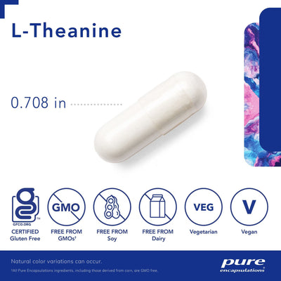 Pure Encapsulations L-Theanine – Relaxation & Focus Support, 120 Capsules