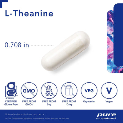 Pure Encapsulations L-Theanine – Relaxation & Focus Support, 60 Capsules