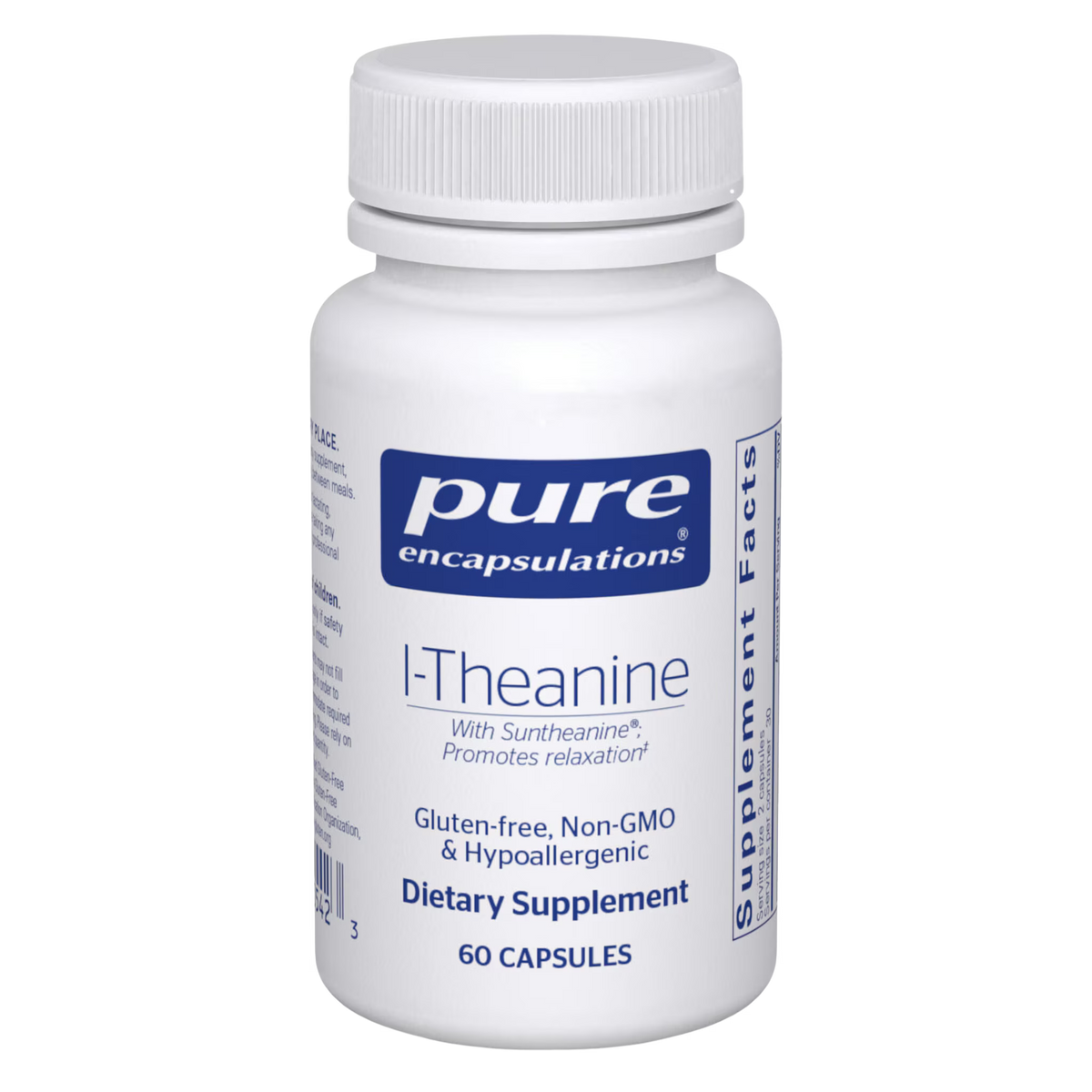 Pure Encapsulations L-Theanine – Relaxation & Focus Support, 60 Capsules