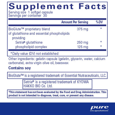 Pure Encapsulations Liposomal Glutathione – Liposomal Antioxidant Support, 30 Capsules