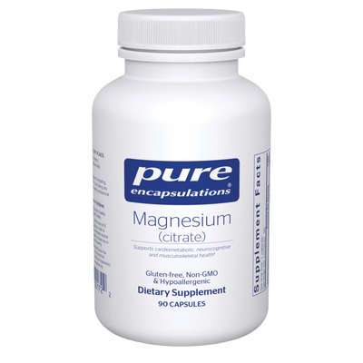 Pure Encapsulations Magnesium Citrate 150 mg – Highly Absorbable Magnesium, 90 Capsules