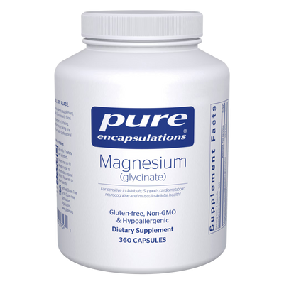Pure Encapsulations Magnesium Glycinate 120 mg – Gentle Magnesium Mineral Support, 360 Capsules