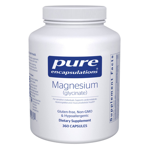 Pure Encapsulations Magnesium Glycinate 120 mg – Gentle Magnesium Mineral Support, 360 Capsules