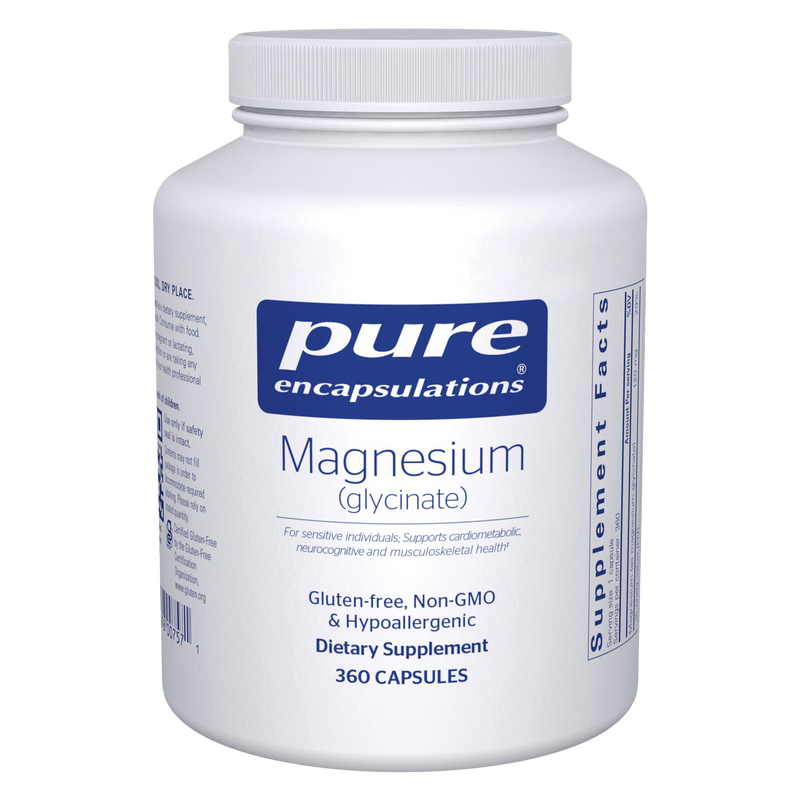 Pure Encapsulations Magnesium Glycinate 120 mg – Gentle Magnesium Mineral Support, 360 Capsules