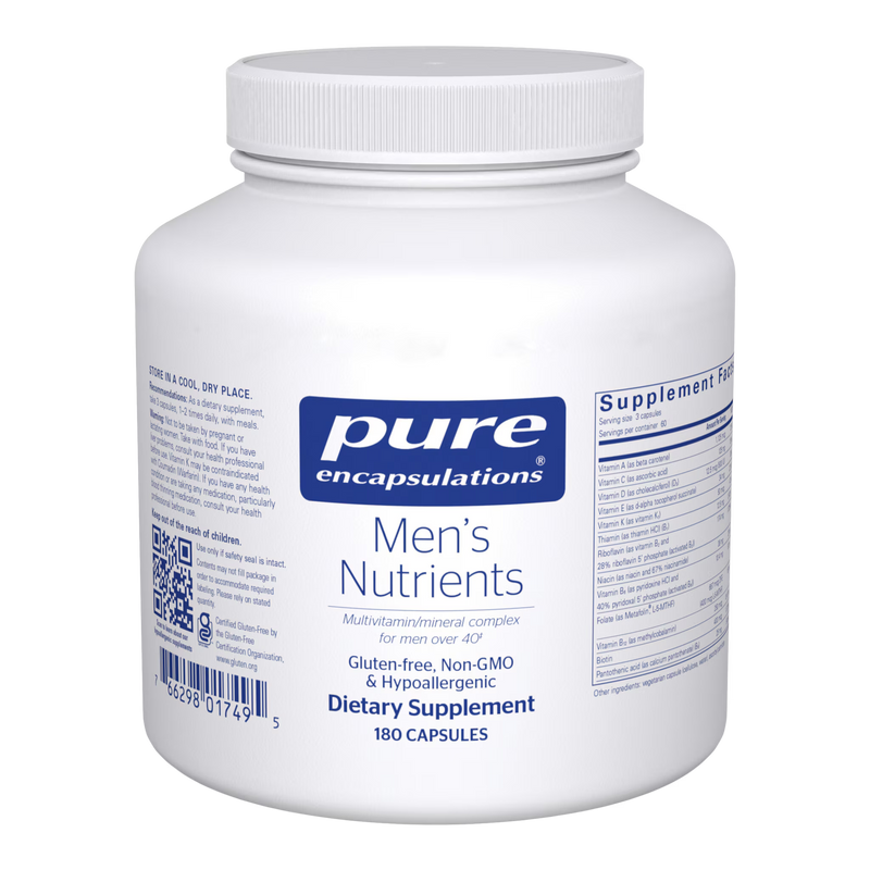 Pure Encapsulations Men's Nutrients – Men's 40+ Multivitamin, 180 Capsules