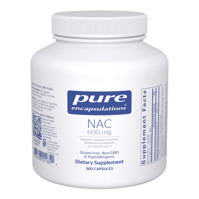 Pure Encapsulations NAC N-Acetyl-L-Cysteine 600 mg – Antioxidant and Liver Support, 360 Capsules