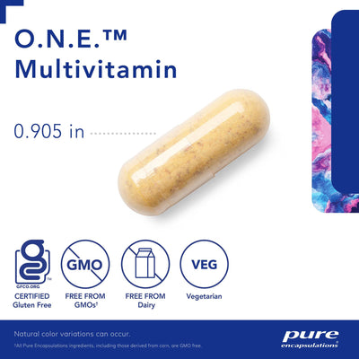 Pure Encapsulations O.N.E. Multivitamin – Once-Daily Multivitamin, 120 Capsules