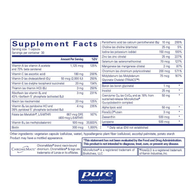 Pure Encapsulations O.N.E. Multivitamin – Once-Daily Multivitamin, 30 Capsules