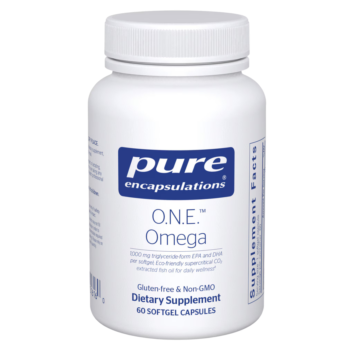 Pure Encapsulations O.N.E. Omega – High-Potency Omega-3 Fish Oil, 60 Capsules
